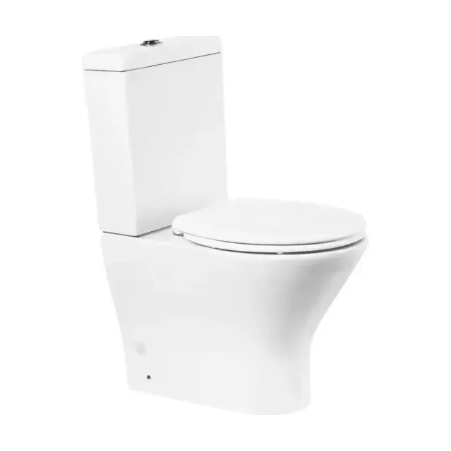 Унитаз-компакт BelBagno Аква (Acqua) BB340CPR безободковый,горизонтальный выпуск с крышкой-сиденьем BB2020-1SC