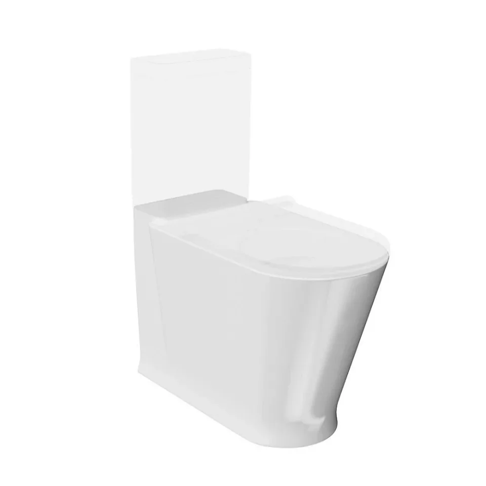 Kerama Marazzi Унитаз-компакт Plaza Modern 35*70 безободковый с крышкой-сиденьем микролифт