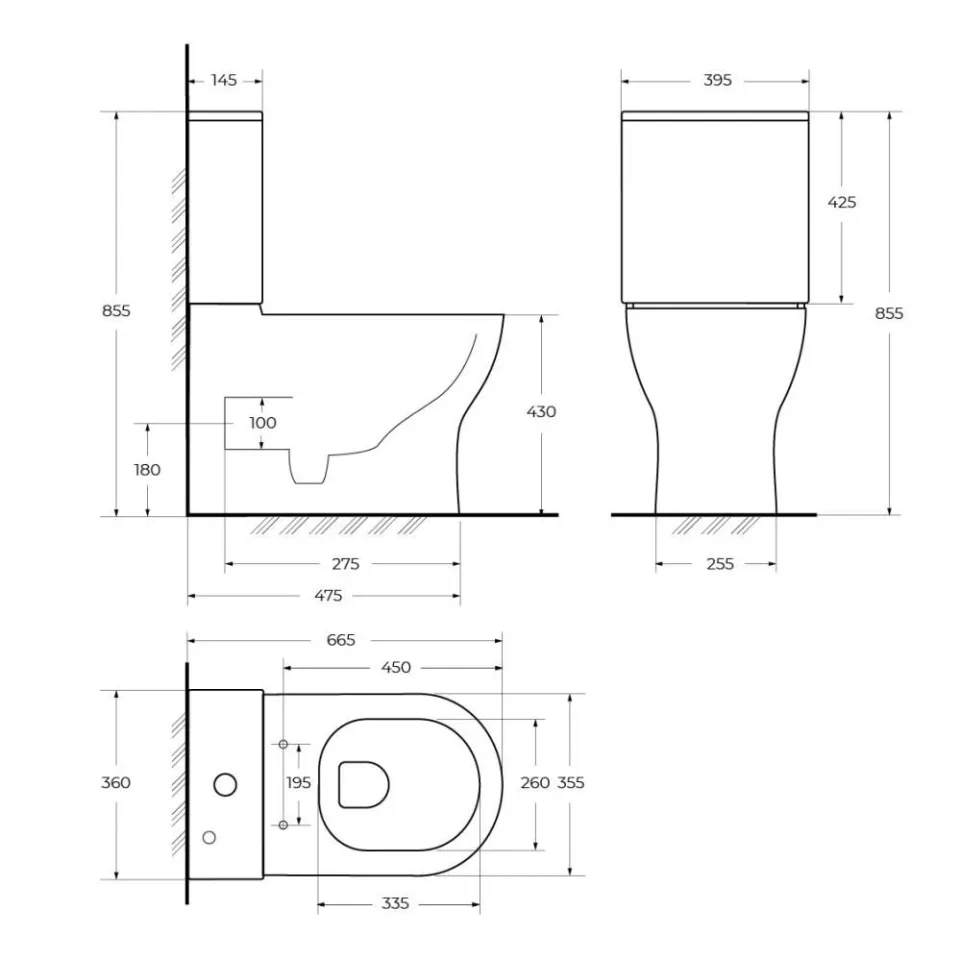 Унитаз-компакт BelBagno Сфера-Тор (Sfera-Tor) 39,5*66,5 безободковый с крышкой-сиденьем микролифт