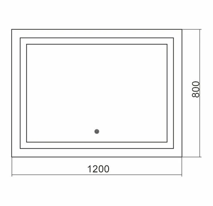 Зеркало Silver Mirrors Ливия 120*80 с Led-подсветкой сенсорный выключатель