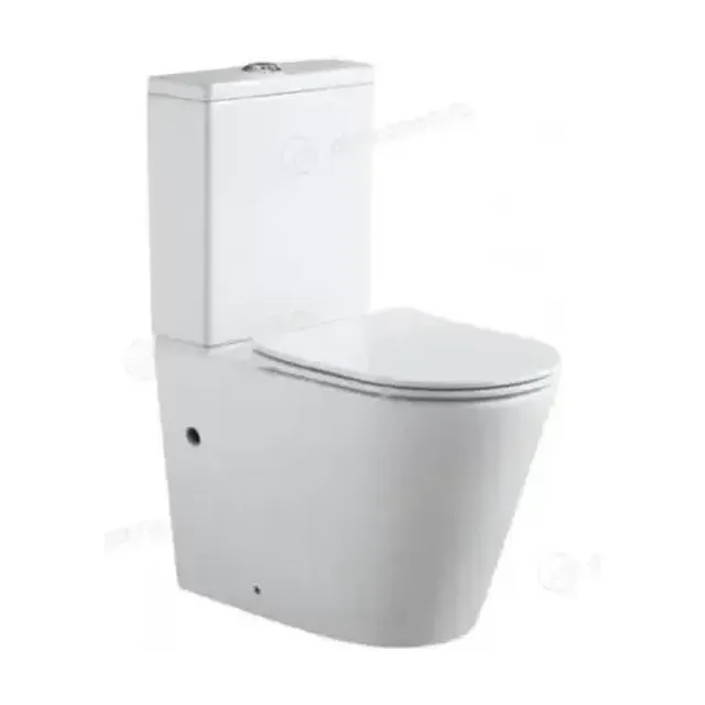 Унитаз-компакт Aquanet Atago 38*61 безободковый с крышкой-сиденьем микролифт Slim
