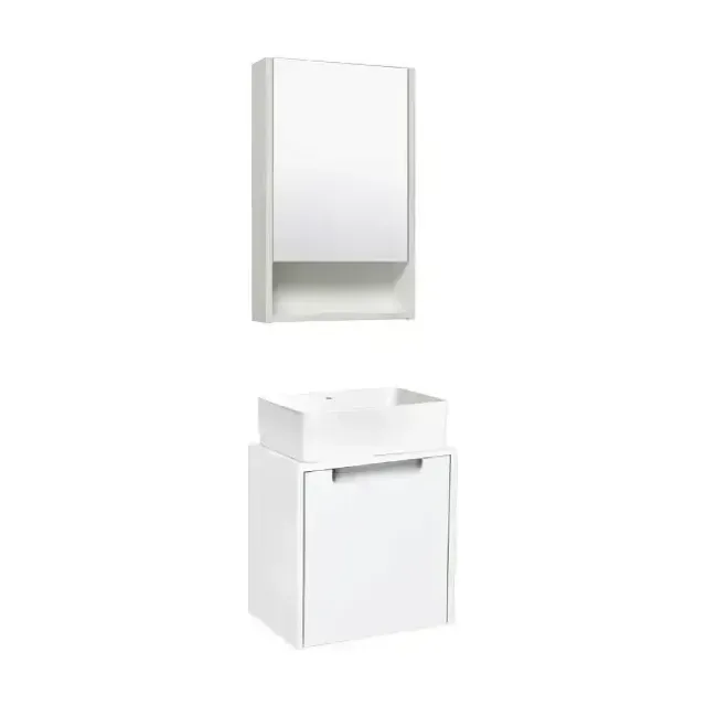 Комплект мебели Runo Бари микра 40 R (раковина Duo 38*24)