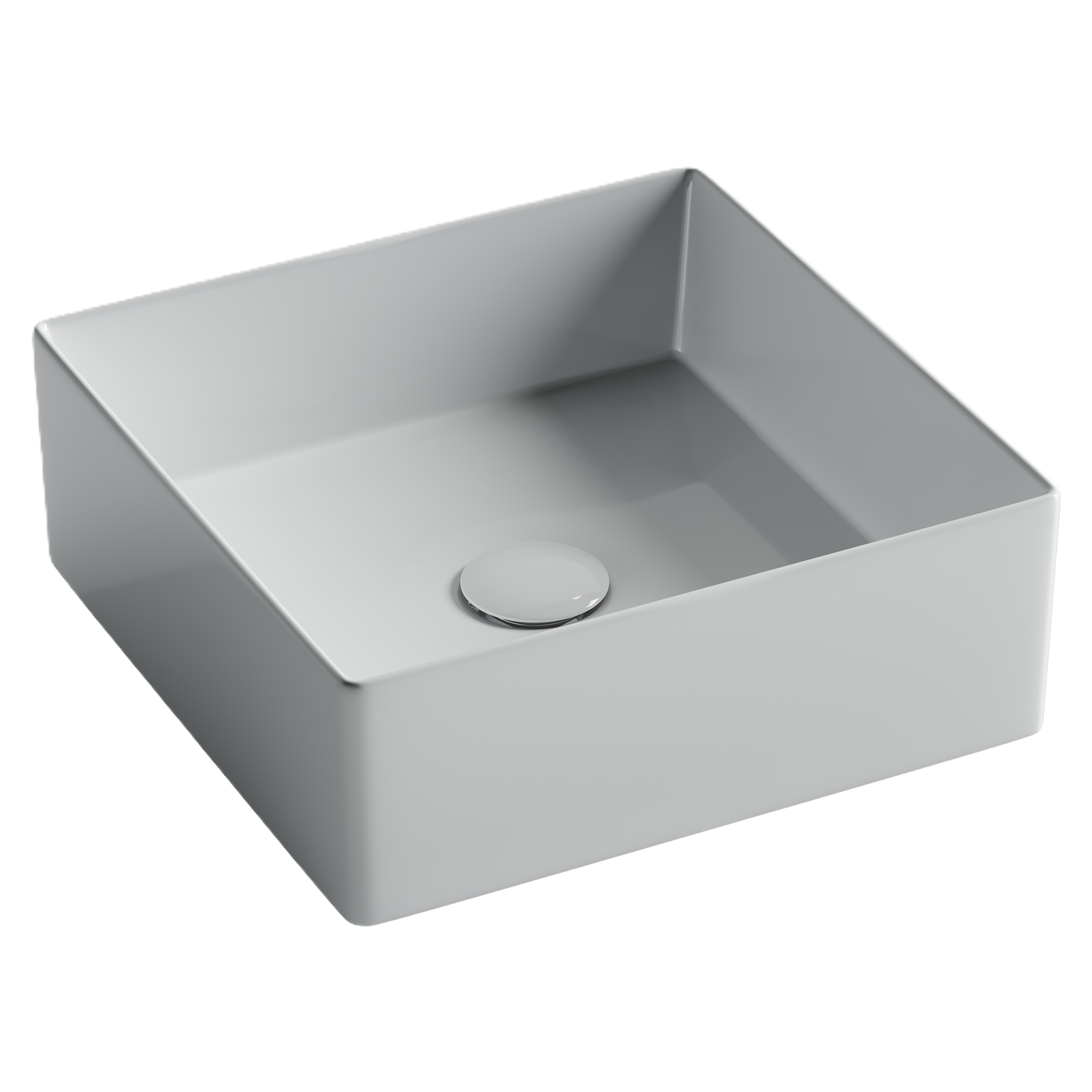 Раковина из сантехнического фарфора Ceramica Nova Элемент (Element) 36 см CN6068 накладная цвет белый