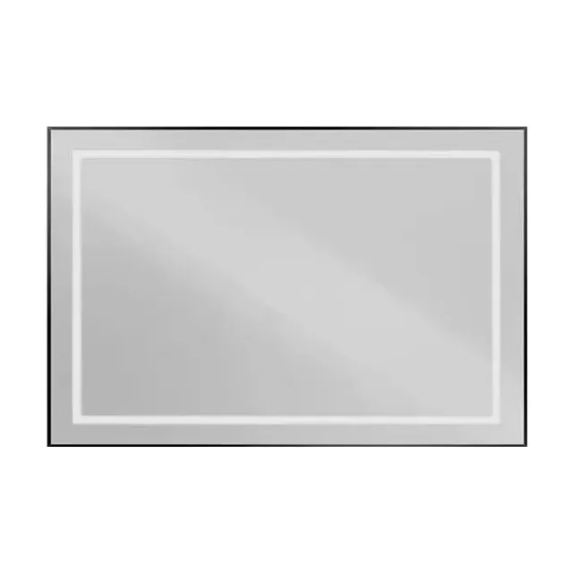 Зеркало BelBagno Крафт (Kraft) SPC-KRAFT-1200-800-SENS-NERO 120*80 черное с Led-подсветкой