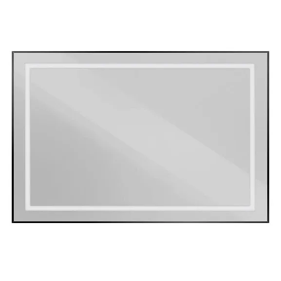 Зеркало BelBagno Крафт (Kraft) SPC-KRAFT-1200-800-SENS-NERO 120*80 черное с Led-подсветкой