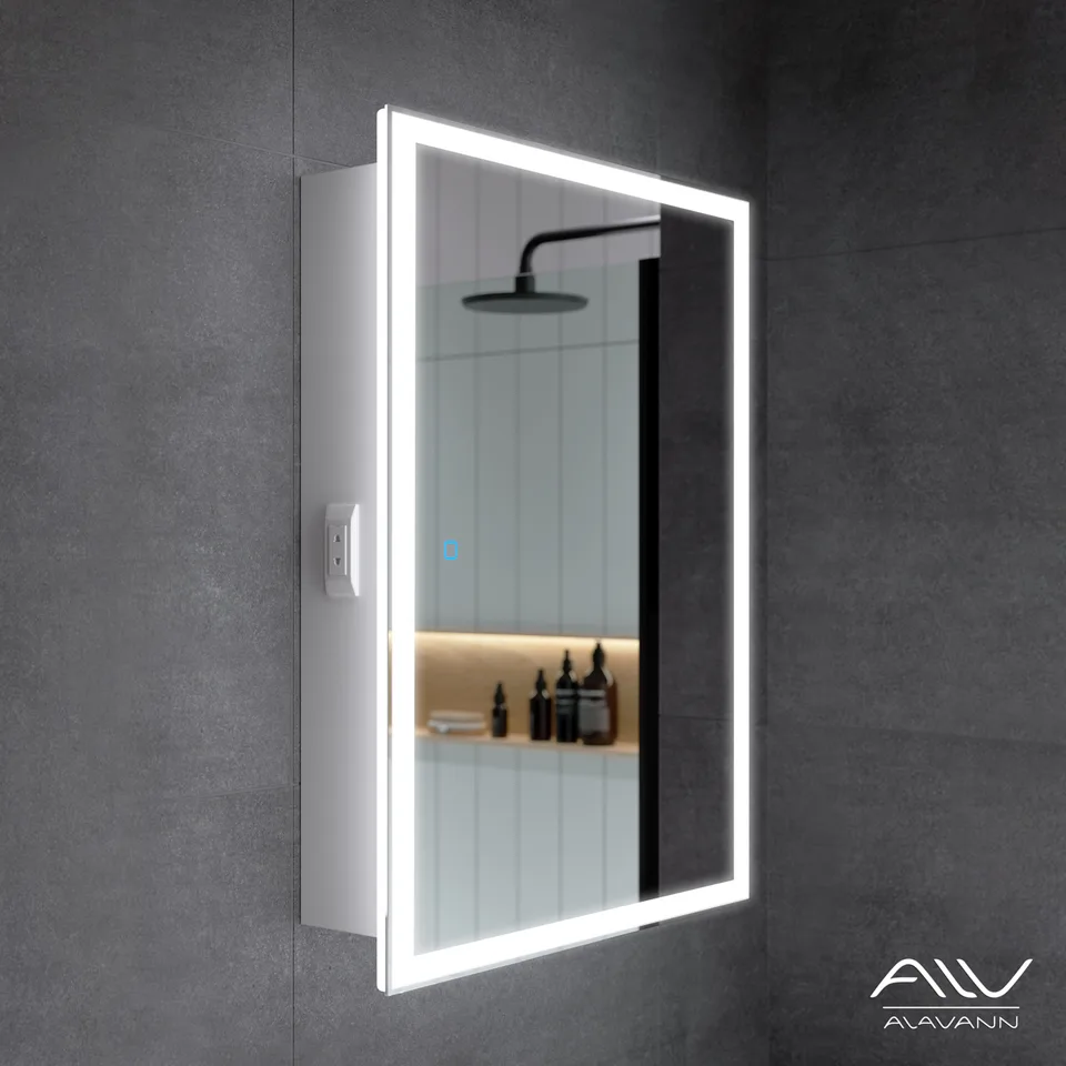 Зеркало-шкаф Alavann Rita 60 см CШ02-6001-6000-00 белый