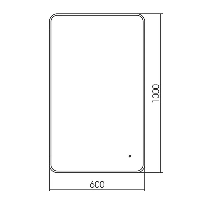 Зеркало Silver Mirrors Incanto 60*100 с Led-подсветкой инфракрасный выключатель черное
