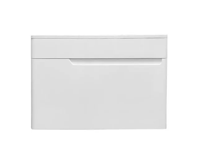 Тумба с раковиной Эстет Kare Luxe 70 подвесная 1 ящик белая ФР-00007080