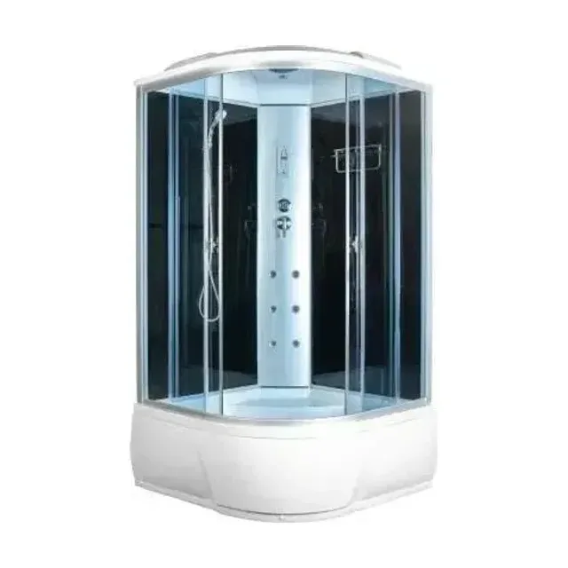 Душевая кабина Aquacubic 3204B 110х110х220см. grey black (в/п), г/м, свет, радио, вентиляция.