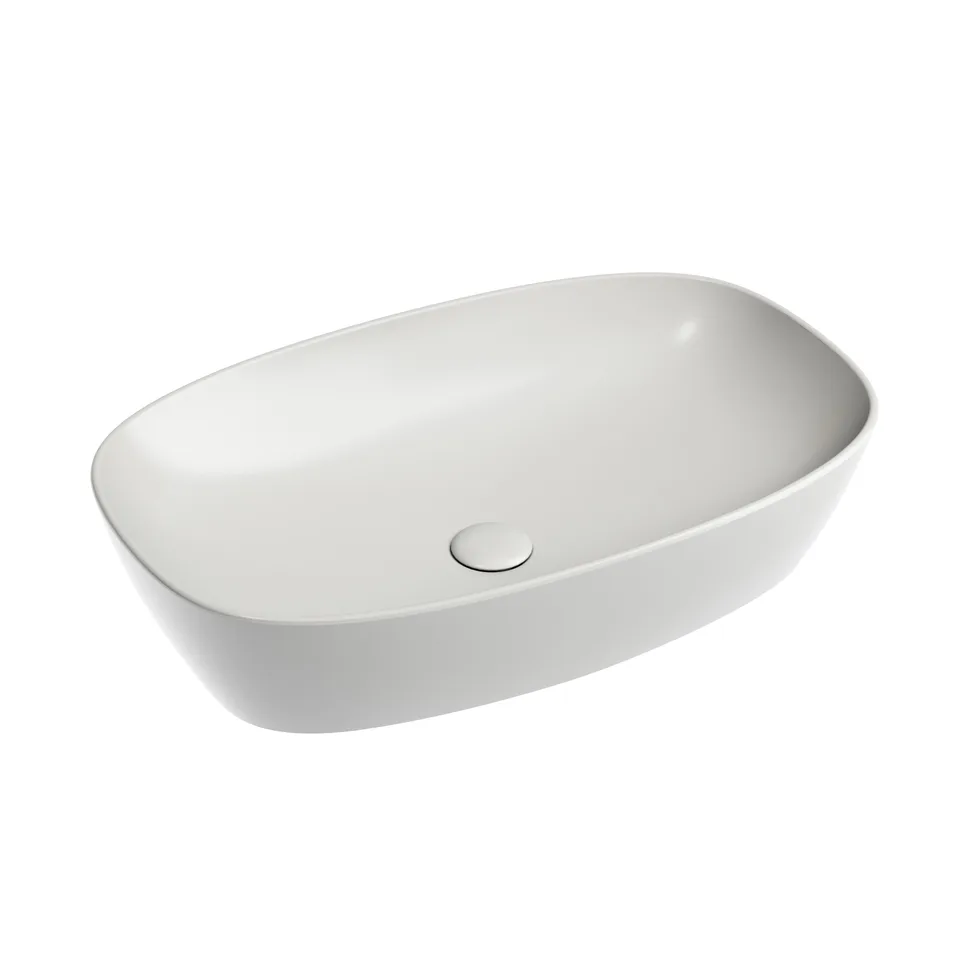Раковина из сантехнического фарфора Ceramica Nova Элемент (Element) 60 см CN6049MSG накладная цвет серый матовый