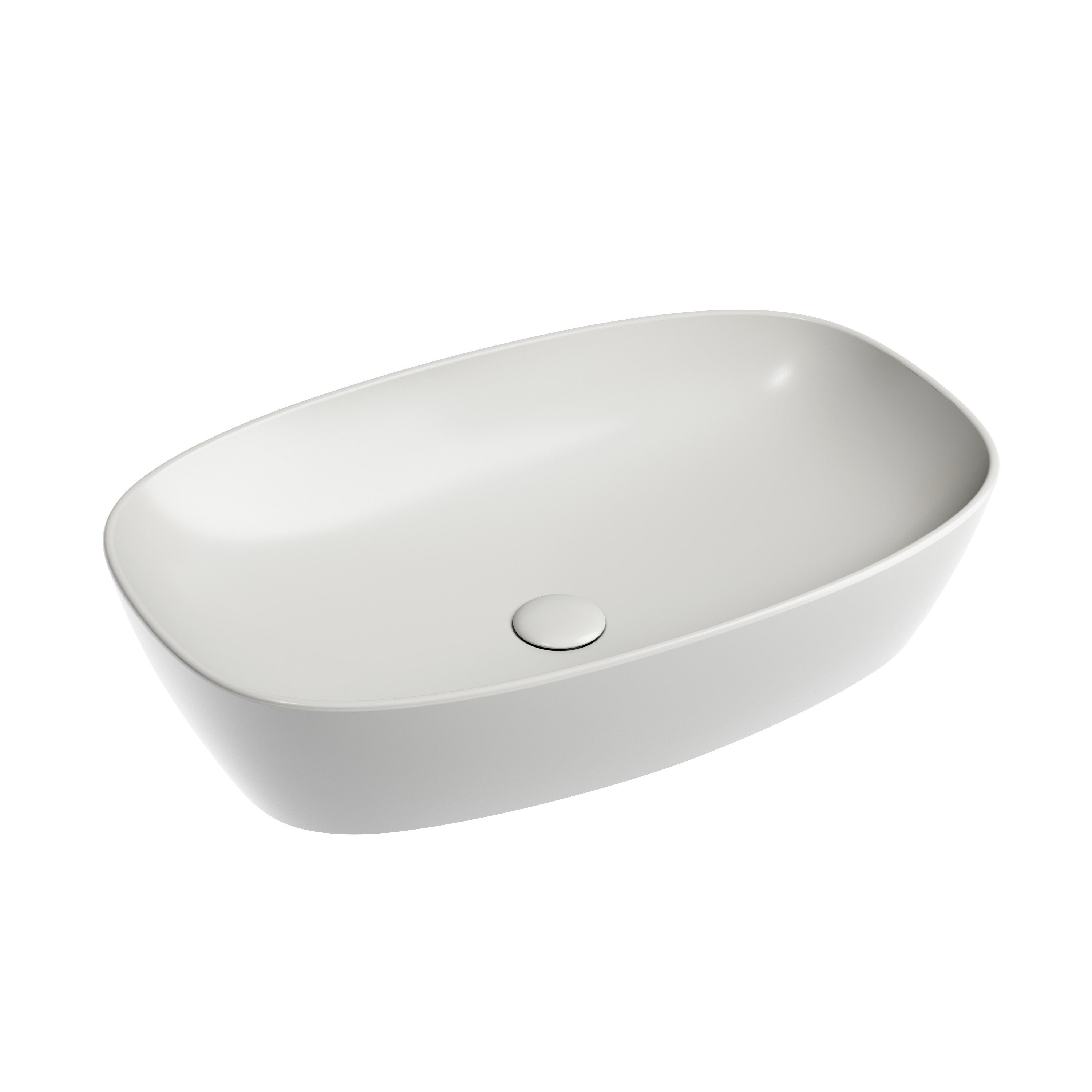 Раковина из сантехнического фарфора Ceramica Nova Элемент (Element) 60 см CN6049MSG накладная цвет серый матовый