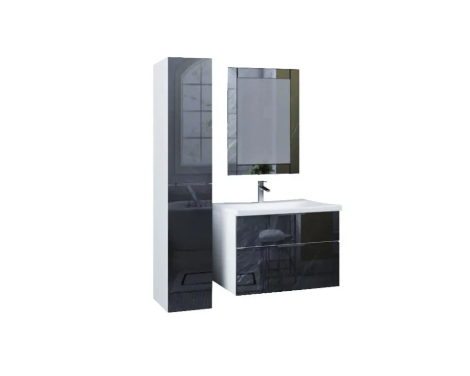 Зеркало MarkaOne Glass 60*80 black stone