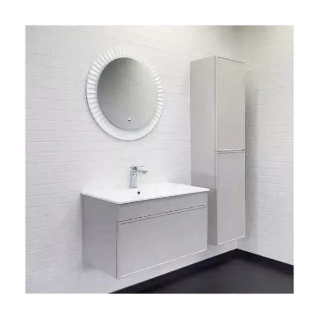 Комплект мебели Comforty Мадрид 80 серый шелк (раковина Comforty 80E)