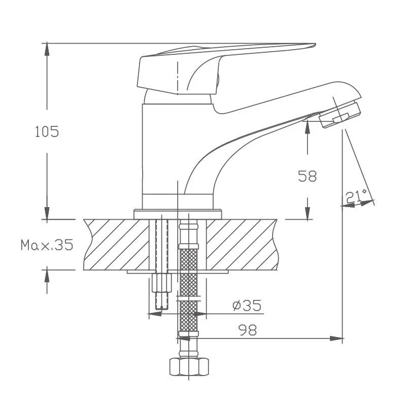 Смеситель Haiba HB1037 для раковины