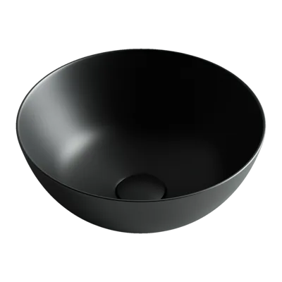 Раковина из сантехнического фарфора Ceramica Nova Элемент (Element) 36 см CN6004 накладная цвет черный матовый