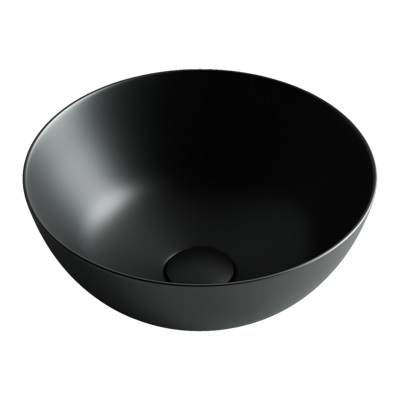 Раковина из сантехнического фарфора Ceramica Nova Элемент (Element) 36 см CN6004 накладная цвет черный матовый