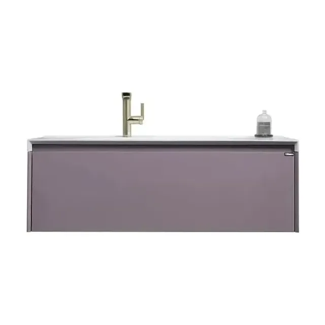 Тумба с раковиной Orans BC-4060-1200L с подсветкой лиловая матовая