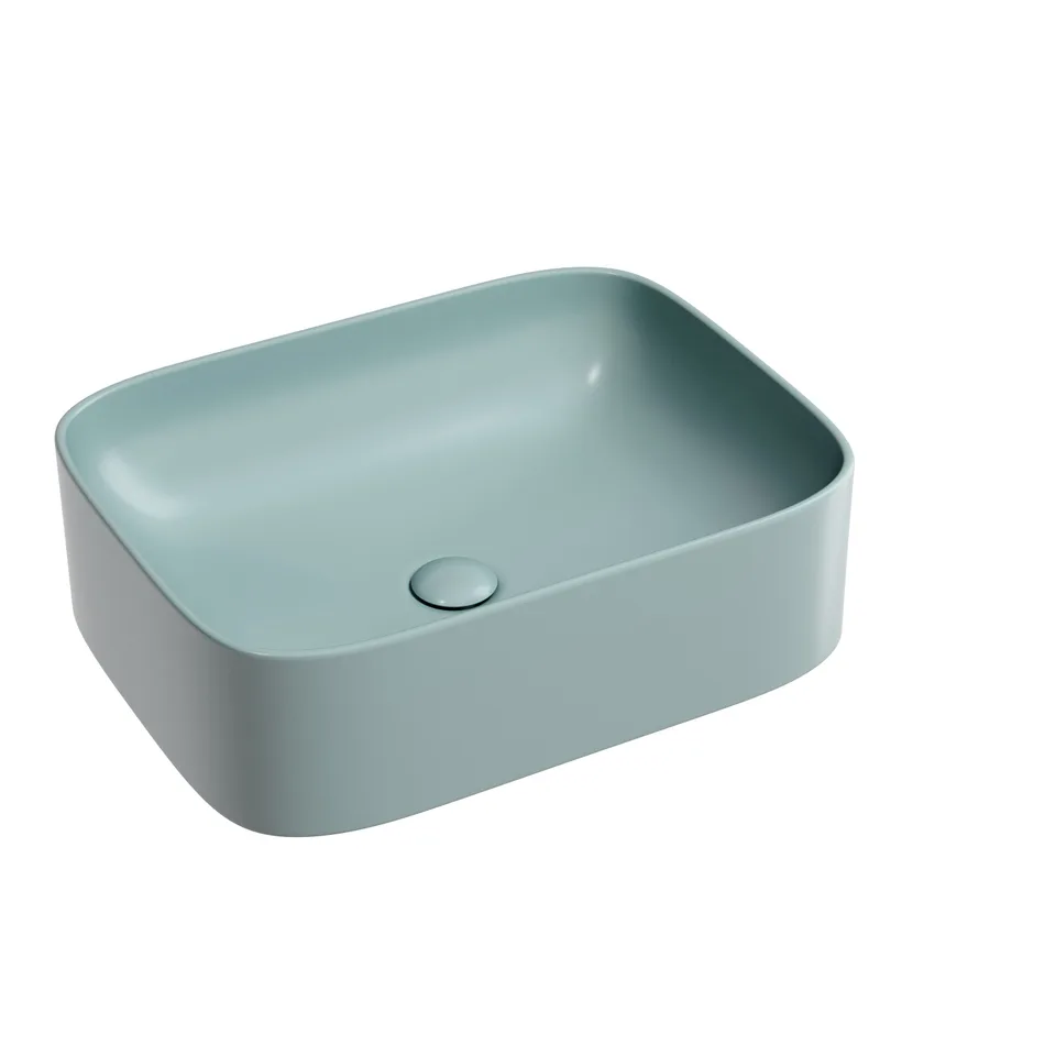 Раковина из сантехнического фарфора Ceramica Nova Элемент (Element) 51 см CN6052MLG накладная цвет зеленый матовый