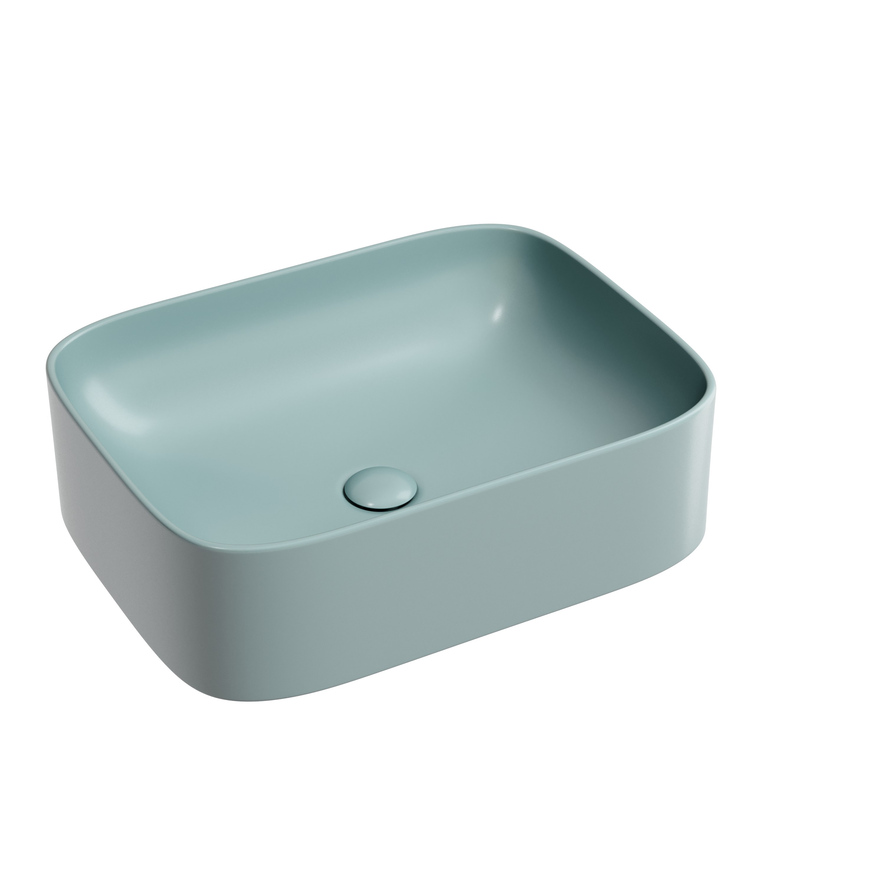 Раковина из сантехнического фарфора Ceramica Nova Элемент (Element) 51 см CN6052MLG накладная цвет зеленый матовый