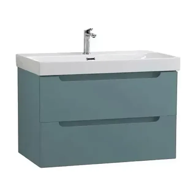 Тумба с раковиной BelBagno Этна (Etna) 80 голубая матовая (раковина BB-8078-80)