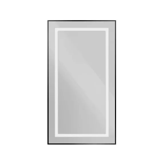 Зеркало BelBagno Крафт (Kraft) SPC-KRAFT-500-900-SENS-NERO 50*90 черное с Led-подсветкой