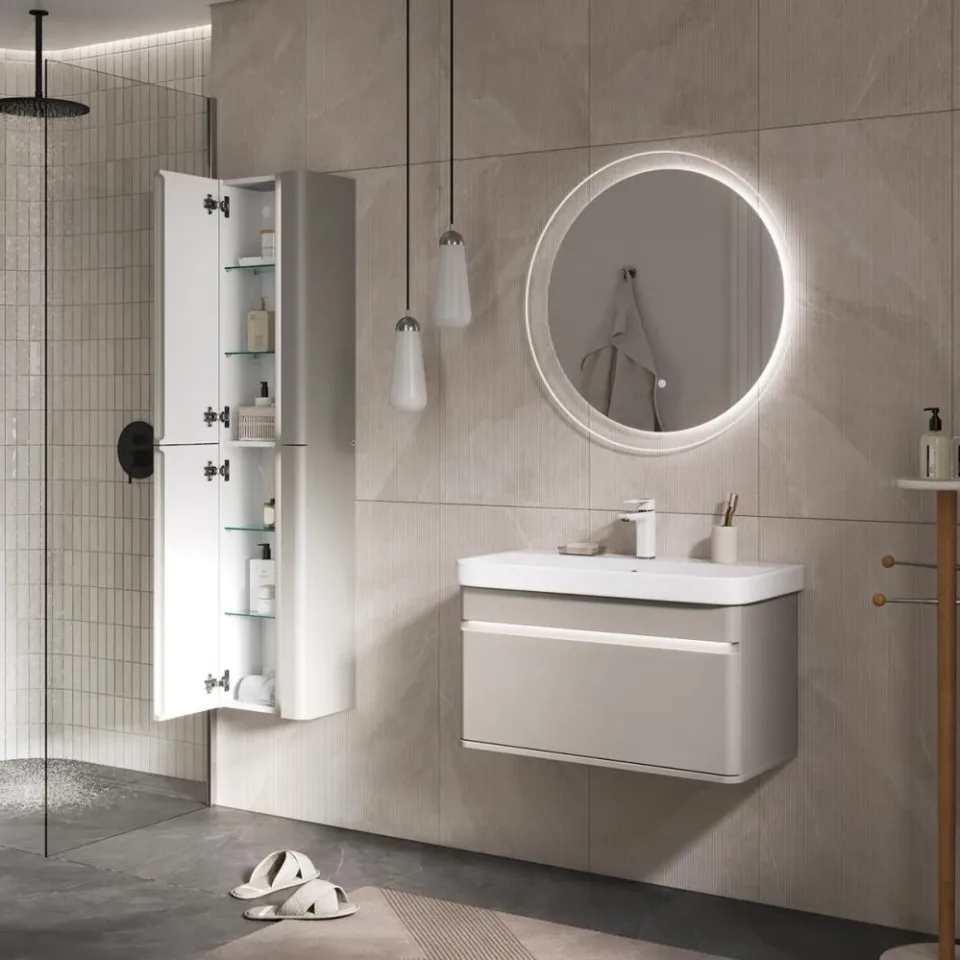 Пенал Equil Элеганте/Elegante 36 LED R/L подвесной, амарок, белый