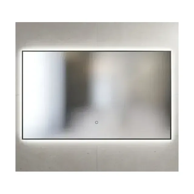 Зеркало SanVit Панорама black 80*60 с Led подсветкой, сенсорный выключатель