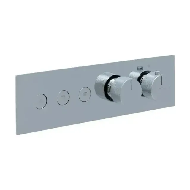 Термостат Allen Brau Liberty X3 5.33003-00 для ванны и душа, встр., 3 выхода (Push key), скрыт.часть, хром