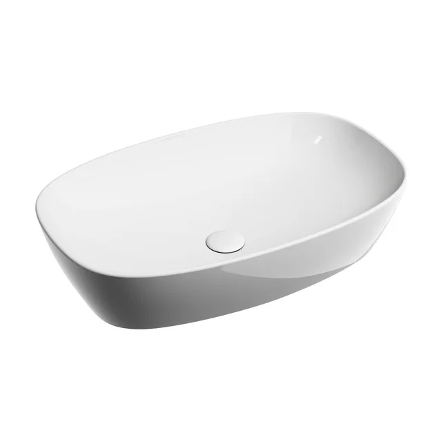 Раковина из сантехнического фарфора Ceramica Nova Элемент (Element) 60 см CN6049 накладная цвет белый
