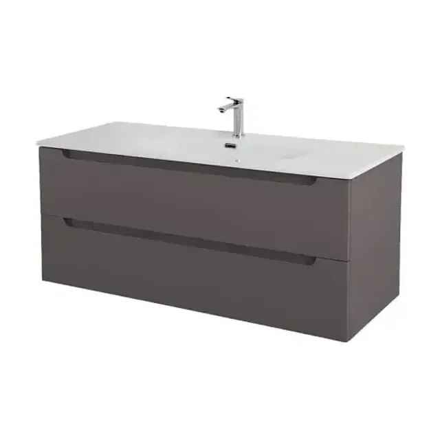 Тумба с раковиной BelBagno Этна (Etna) 120 темно-серая матовая (раковина BB-8099-120)