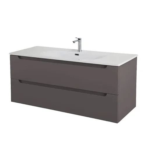 Тумба с раковиной BelBagno Этна (Etna) 120 темно-серая матовая (раковина BB-8099-120)