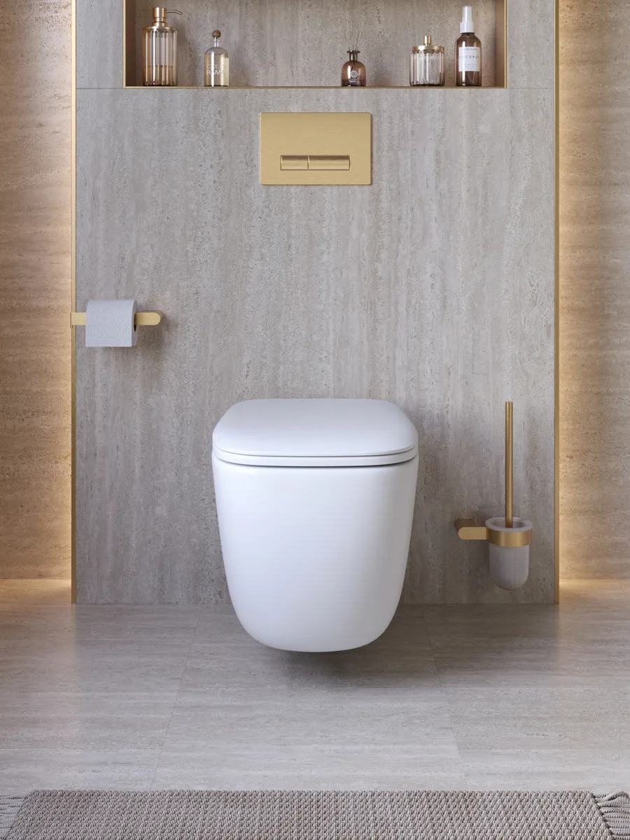 Унитаз подвесной безободковый с сиденьем CEZARES COMFORT CZR-380-TH-TOR/SC