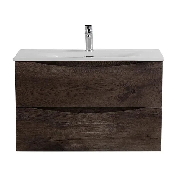 Тумба с раковиной BelBagno Marino-Cer-Mini 80 серый натуральный дуб