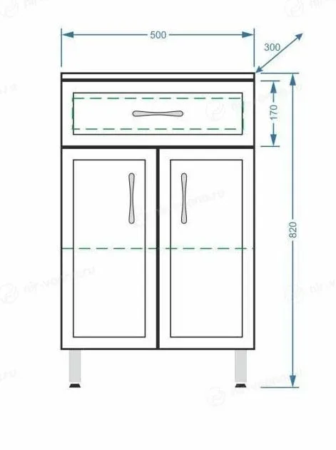 Комод Stella Polar Концепт 50 белый глянец