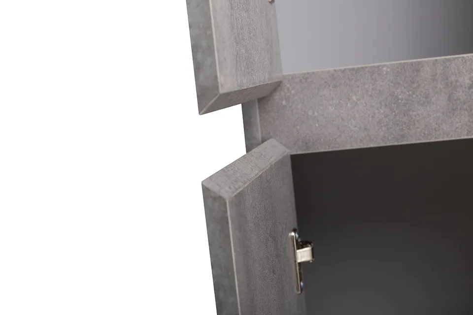 Шкаф подвесной BelBagno KRAFT-1600-2A-SC-CG-L Cemento Grigio, левый