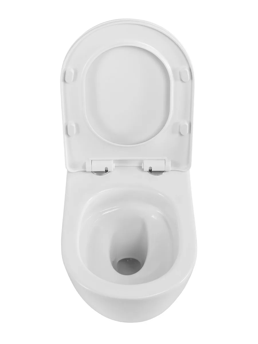 Унитаз подвесной безободковый с сиденьем и смывом TORNADO BelBagno MARINO-TOR BB7026CH-TOR/SC