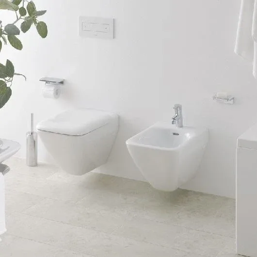 Подвесной унитаз Laufen Palace 36*56 безободковый с крышкой-сиденьем микролифт