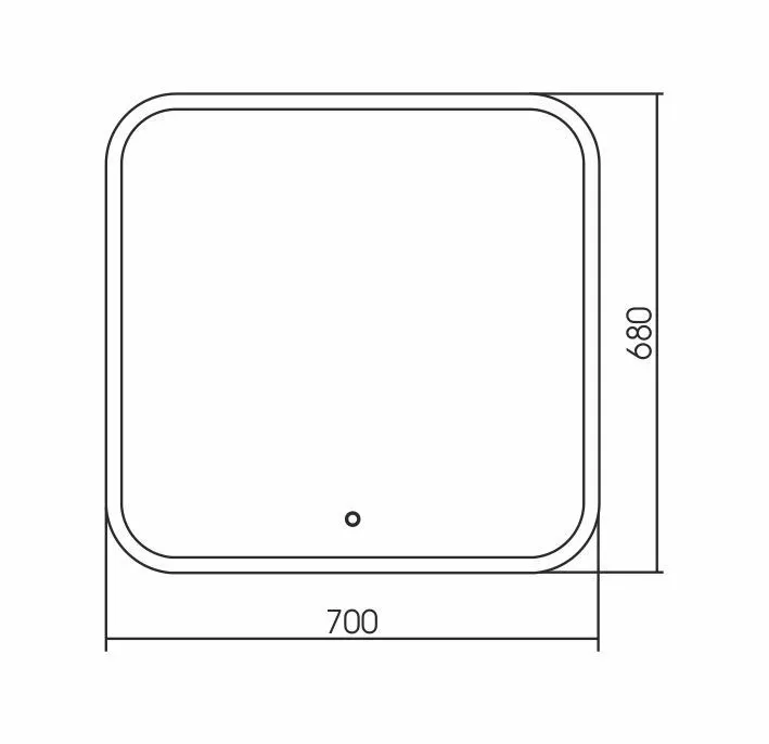 Зеркало Silver Mirrors Стив 70*68 с Led-подсветкой сенсорный выключатель