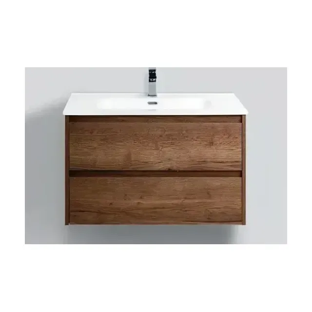 Тумба с раковиной BelBagno Крафт (Kraft) 80 табачный дуб подвесная