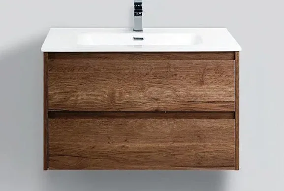 Тумба с раковиной BelBagno Крафт (Kraft) 80 табачный дуб подвесная