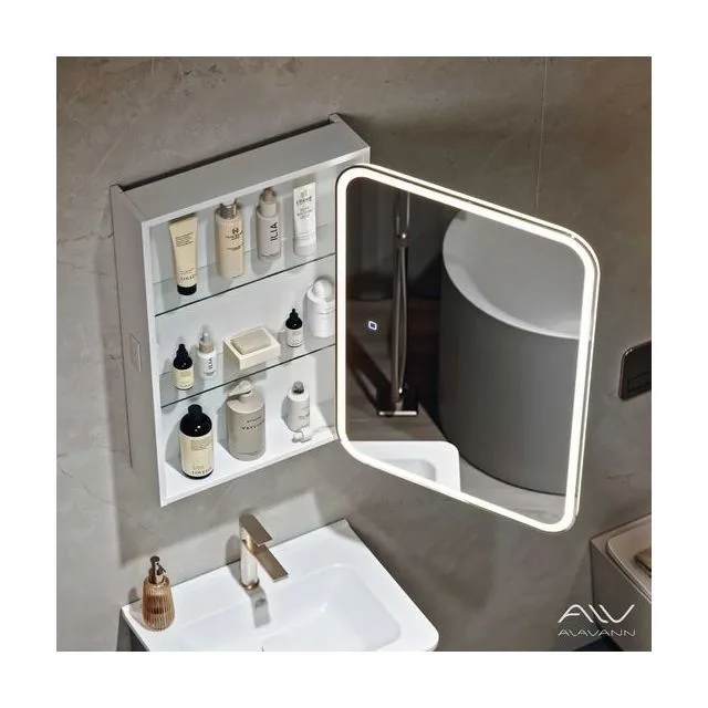 Зеркальный шкаф Cosmetic Light 50 с подсветкой и приближением Alavann ALV1174001