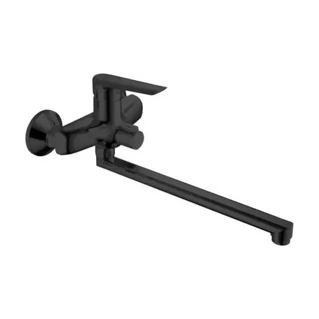 Смеситель Esko Lagos Black LG31B для ванны и душа, излив 300мм, с аксессуарами