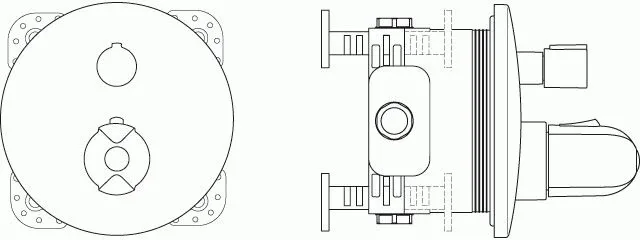 Термостат Ideal Standard Ceratherm 100 A4888AA+A1000NU для ванны и душа скрытый монтаж