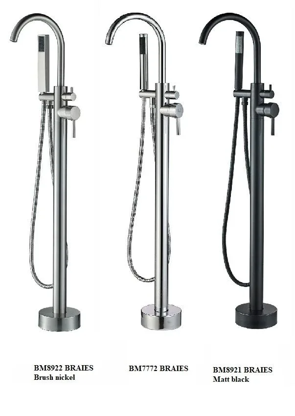 Напольный смеситель Boch Mann Braies Matt black BM8921 матовый черный