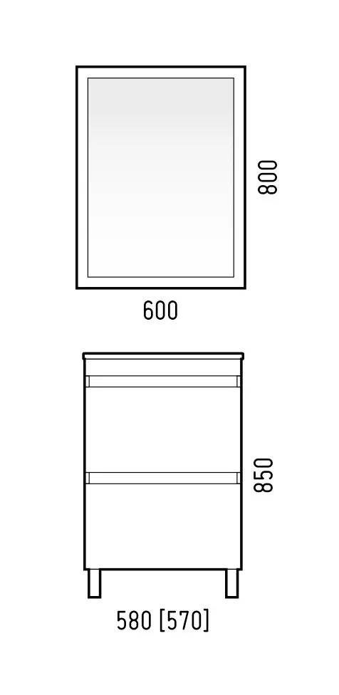 Зеркало "Альтаир" 60