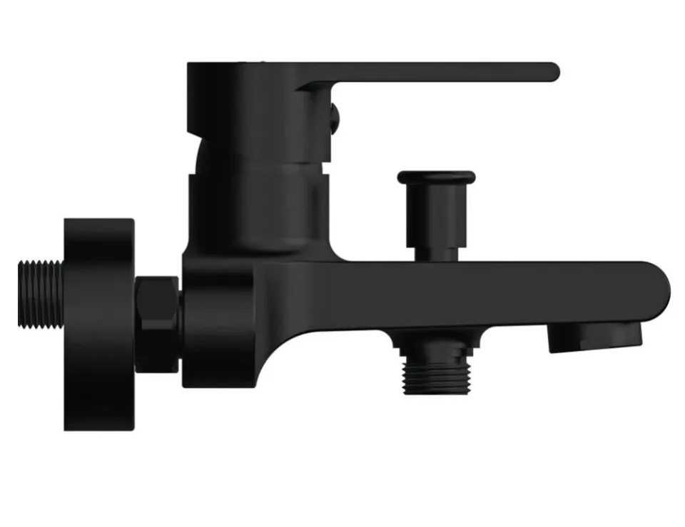 Смеситель Cersanit Браско (Brasko) Блэк (Black) 63108 для ванны и душа без душевых аксессуаров черный