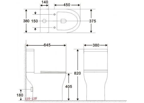 Унитаз-компакт Aquanet Roll 38*64,5 безободковый с крышкой-сиденьем микролифт Slim