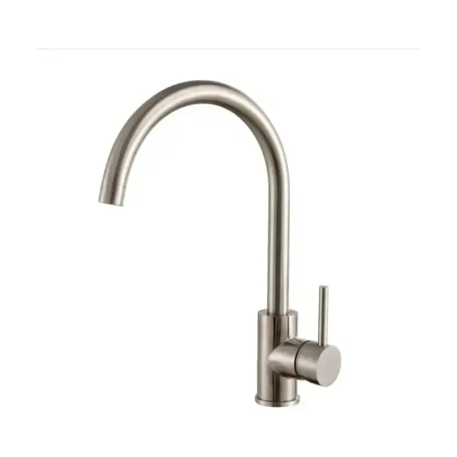 Смеситель Haiba HB70304-3 для кухни сталь матовая