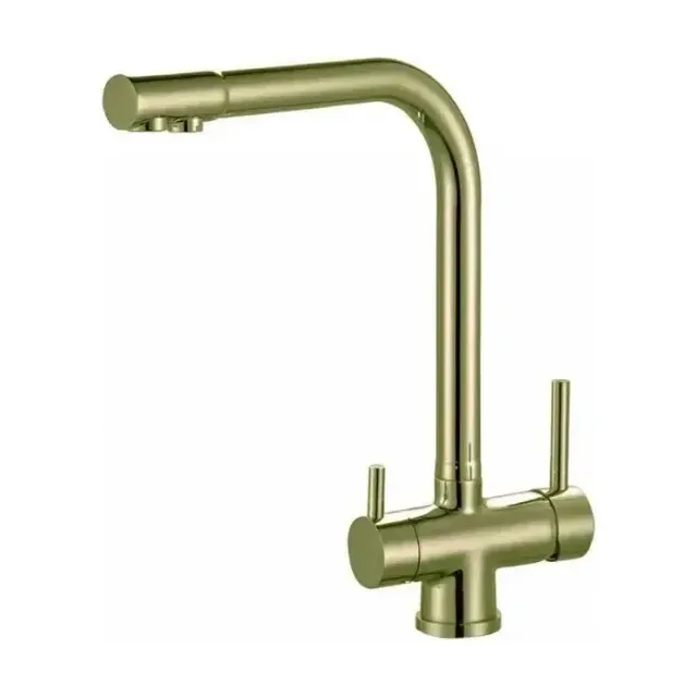 Смеситель Zorg Sanitary для кухни с функцией подключения фильтра бронза ZR 348