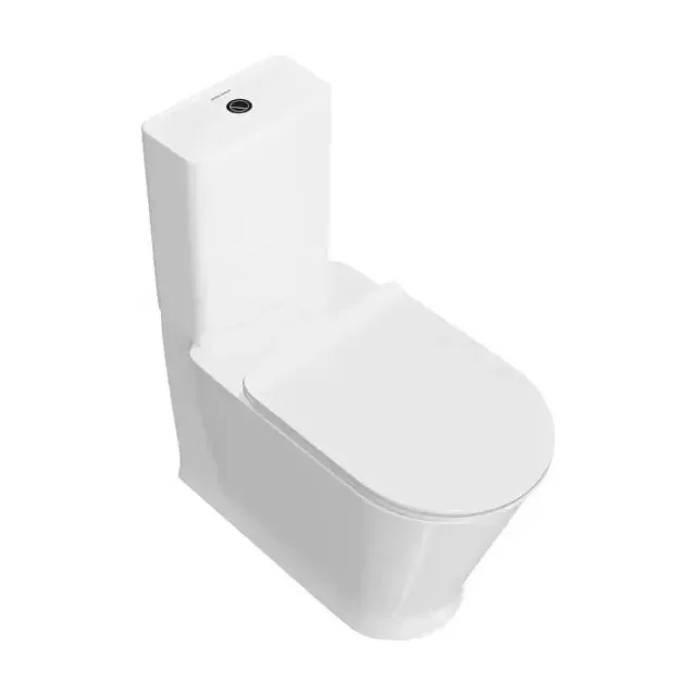 Kerama Marazzi Унитаз-компакт Plaza Modern 35*70 безободковый с крышкой-сиденьем микролифт